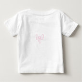 Personalized Baby Elephant Baby T-shirt (Rückseite)