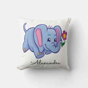 Personalized Baby Elephant Kissen