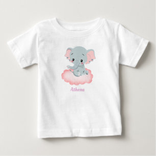 Personalized Baby Elephant T-shirt