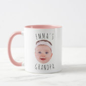 Personalized Baby Face Photo  Tasse (Links)