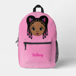 Personalized Baby Girl Pink Printed Backpack Bedruckter Rucksack