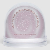 Personalized Baby Girl  Schneekugeln (Vorderseite)