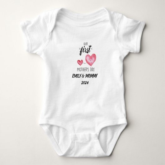 Personalized baby jumpsuit first mother's day baby strampler (Vorderseite)