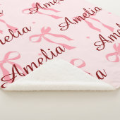 Personalized Baby Name Blanket – Custom Gift Sherpadecke (3/4)