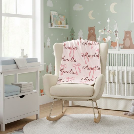 Personalized Baby Name Blanket – Custom Gift Sherpadecke