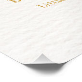 Personalized Baby Name Poster – Blue Shippo Heart (Ecke)