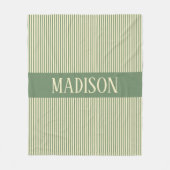 Personalized Baby Name Sage Blanket Gift for Kids Fleecedecke (Vorderseite)