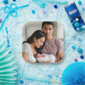 Personalized Baby Newborn Party Custom photo name Pappteller (Party)