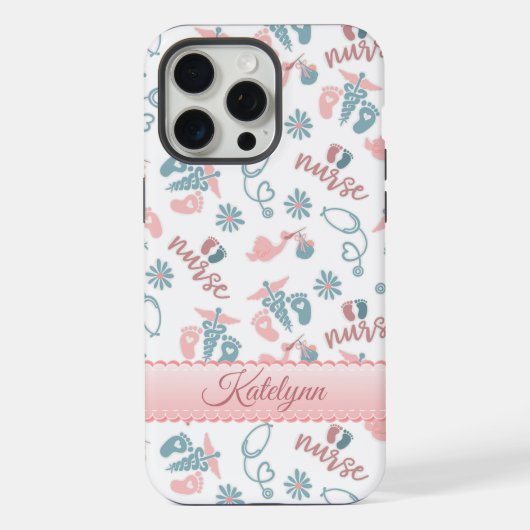 Personalized Baby Nurse Phone Case iPhone Hülle (Rückseite)