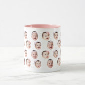 Personalized Baby Photo Mug with 3 Face Images Tasse (Zentrum)