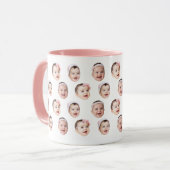 Personalized Baby Photo Mug with 3 Face Images Tasse (Vorderseite Links)