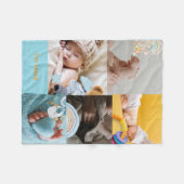Personalized Baby Photo & Name Fleece Blanket (Vorderseite (Horizontal))