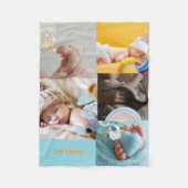 Personalized Baby Photo & Name Fleece Blanket (Vorderseite)