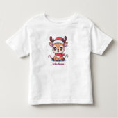 Personalized Baby Reindeer First Christmas T-Shirt (Vorderseite)