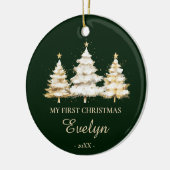 Personalized Baby’s First Christmas Keramik Ornament (Links)