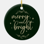 Personalized Baby’s First Christmas Keramik Ornament (Hinten)