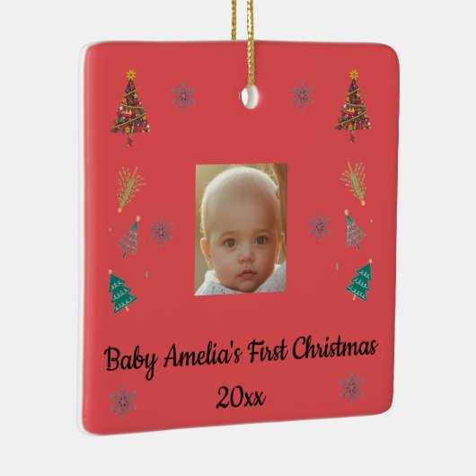 Personalized Baby’s First Christmas Ornament (Rechts)