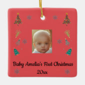 Personalized Baby’s First Christmas Ornament (Vorderseite)