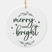 Personalized Baby’s First Christmas, White Keramik Ornament (Hinten)