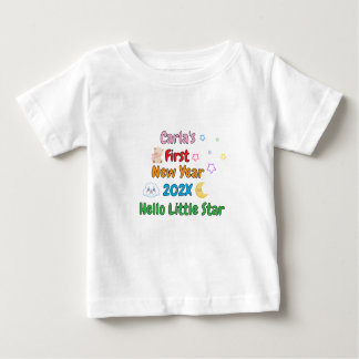 Personalized Baby’s First New Year – Cute Design Baby T-shirt