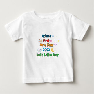 Personalized Baby’s First New Year – Cute Design Baby T-shirt