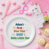 Personalized Baby’s First New Year – Cute Design P Pappteller (Party)