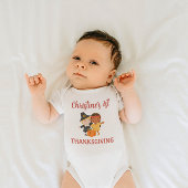 Personalized Baby’s First Thanksgiving Bodysuit Baby Strampler