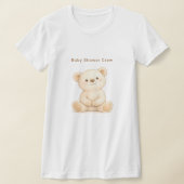 Personalized Baby Shower Boho Bear T-Shirt (Ablage )