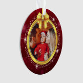 Personalized Baby's First Christmas Photo Keepsake Ornament (Vorderseite)