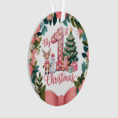 Personalized Baby's First Holiday Keepsake Ornament (Vorderseite)