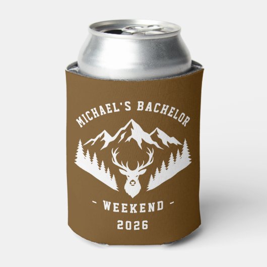 Personalized Bachelor Weekend Mountain Dosenkühler (Kanne Vorderseite)