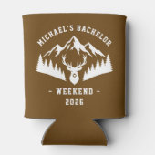 Personalized Bachelor Weekend Mountain Dosenkühler (Rückseite)