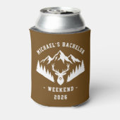 Personalized Bachelor Weekend Mountain Dosenkühler (Kanne Rückseite)