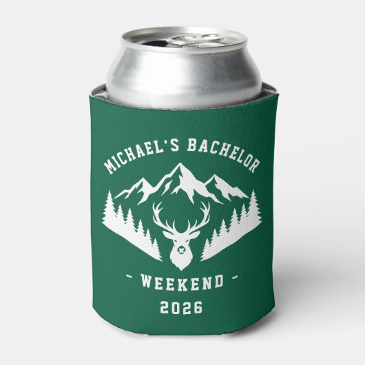 Personalized Bachelor Weekend Mountain Dosenkühler (Kanne Vorderseite)