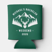 Personalized Bachelor Weekend Mountain Dosenkühler (Rückseite)