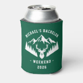 Personalized Bachelor Weekend Mountain Dosenkühler (Kanne Rückseite)