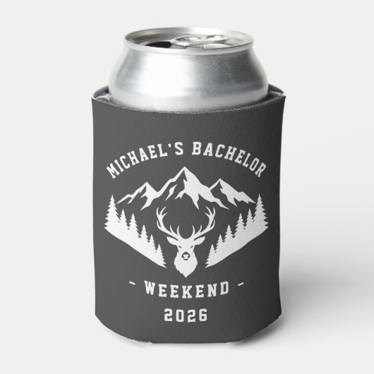 Personalized Bachelor Weekend Mountain Dosenkühler (Kanne Vorderseite)