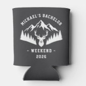 Personalized Bachelor Weekend Mountain Dosenkühler (Rückseite)