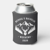 Personalized Bachelor Weekend Mountain Dosenkühler (Kanne Rückseite)