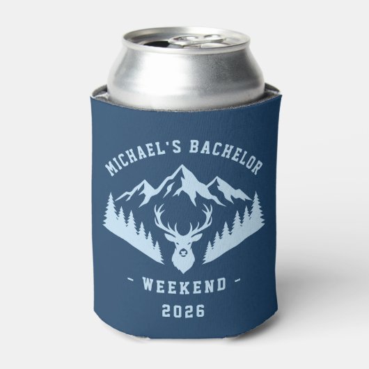 Personalized Bachelor Weekend Mountain Dosenkühler (Kanne Vorderseite)