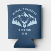 Personalized Bachelor Weekend Mountain Dosenkühler (Rückseite)