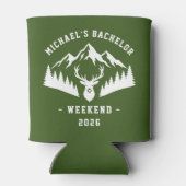 Personalized Bachelor Weekend Mountain Dosenkühler (Rückseite)