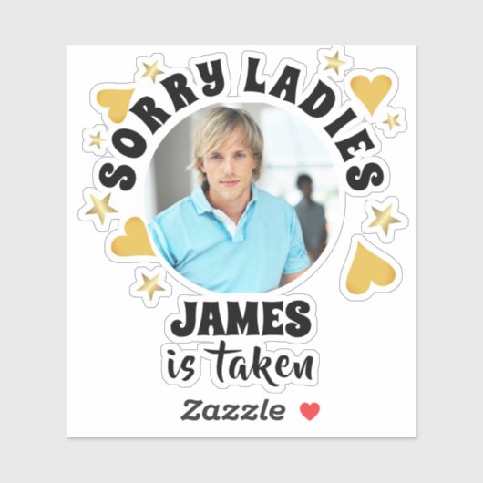 Personalized Bachelorette Party Favor Custom Photo Aufkleber (Blatt)