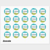 Personalized Back to School Bus Name Stickers (Blatt)