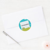 Personalized Back to School Bus Name Stickers (Umschlag)