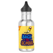 Personalized "Back To School" Fun Doodle Edelstahlflasche (Links)