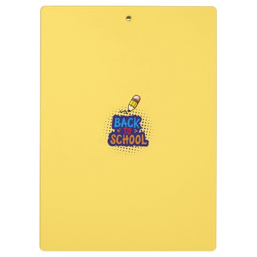 Personalized "Back To School" Fun Doodle Klemmbrett (Rückseite)