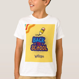 Personalized "Back To School" Fun Doodle T-Shirt