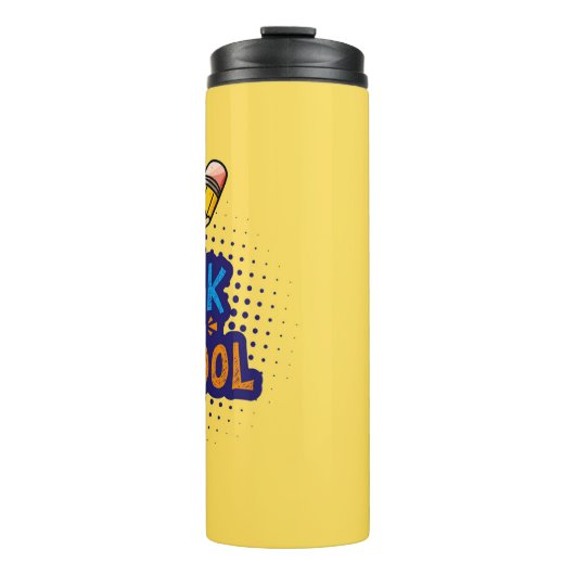 Personalized "Back To School" Fun Doodle Thermosbecher (Vorderseite)