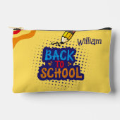 Personalized "Back To School" Fun Doodle Zubehörtasche (Vorderseite)